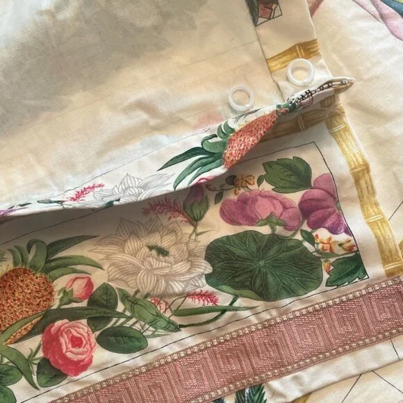 Botanical Print FLORE PITTORESQUE PARIS 1833 Custom Shower Curtain 78 X 42
